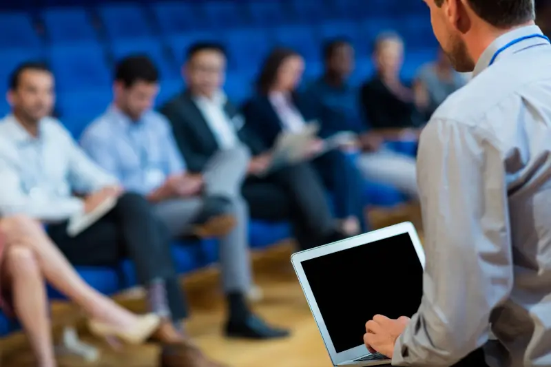 business executives participating business meeting