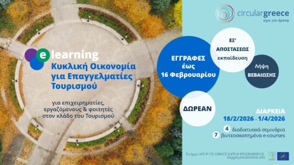 Circular Greece E learning ΤΟΥΡΙΣΜΟΣ poster